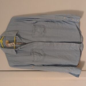 Elie Tahari blue blouse NWT